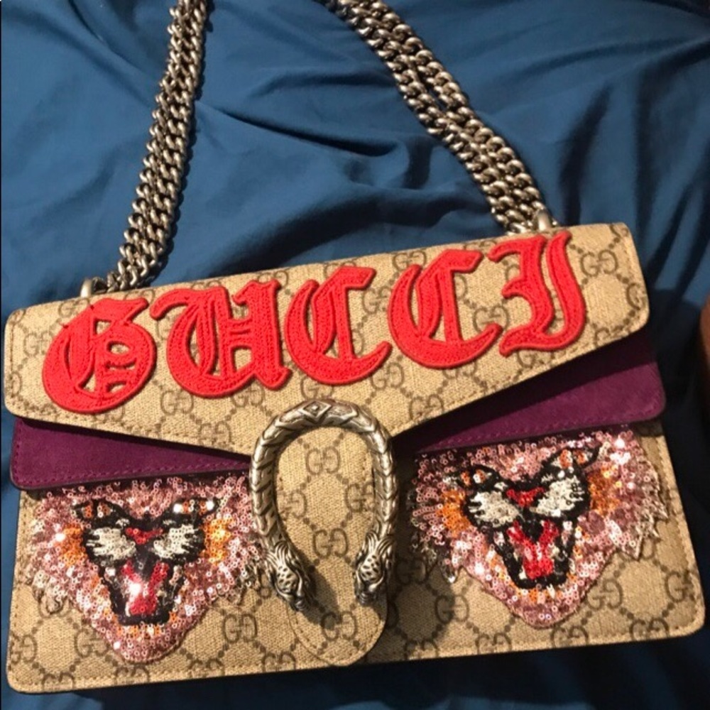 Gucci-Dionysus embroidered shoulder bag